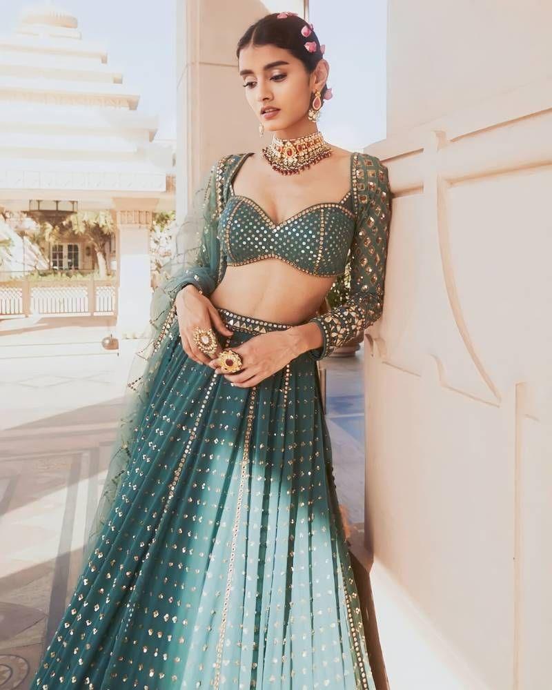 Bottle Green Sequin Net Lehenga Choli And Net Dupatta For Women Designer Lehenga Choli For Women Wedding Lehenga ReadyTowear hotsell Lehenga Choli