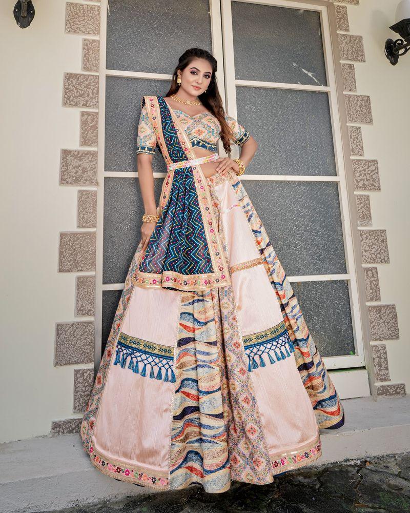 White And Multicolour Lehenga 2024 Choli For Women Indian Designer Party Wear Lehenga With Embroidery sequence Work Lehenga Choli