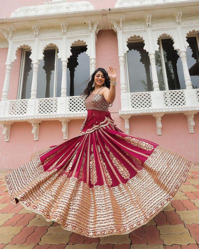 Seqwance Embroidery lehnga high quality choli