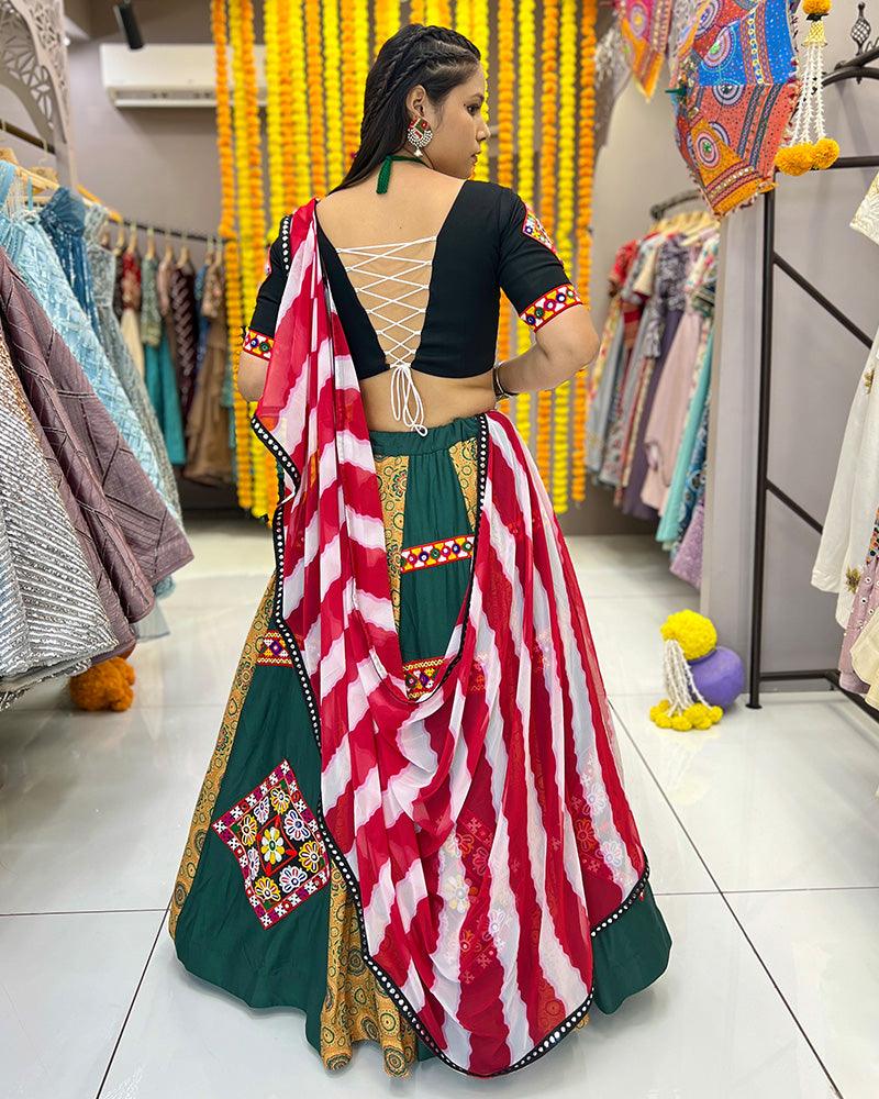 Muslin rayon stitched navratri chaniya choli