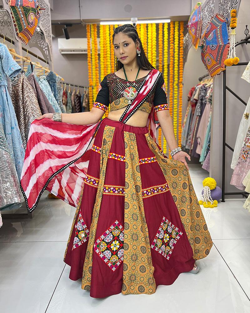 Muslin rayon stitched navratri chaniya choli