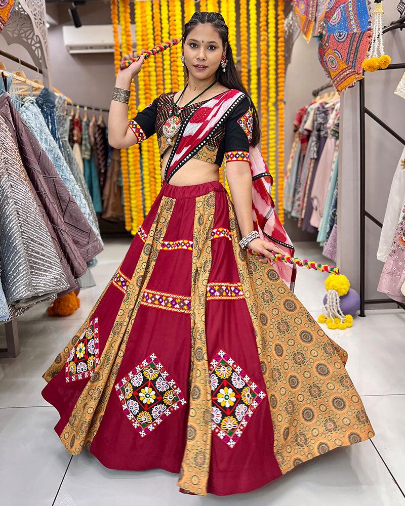 Muslin rayon stitched navratri chaniya choli