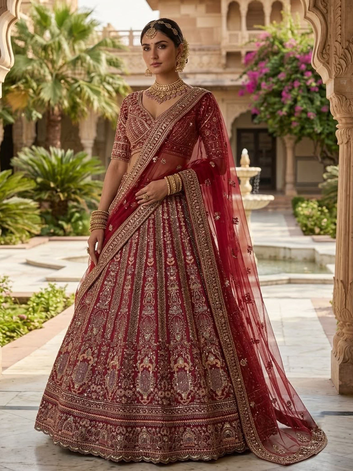 Butterfly Net sequin lehenga choli for women