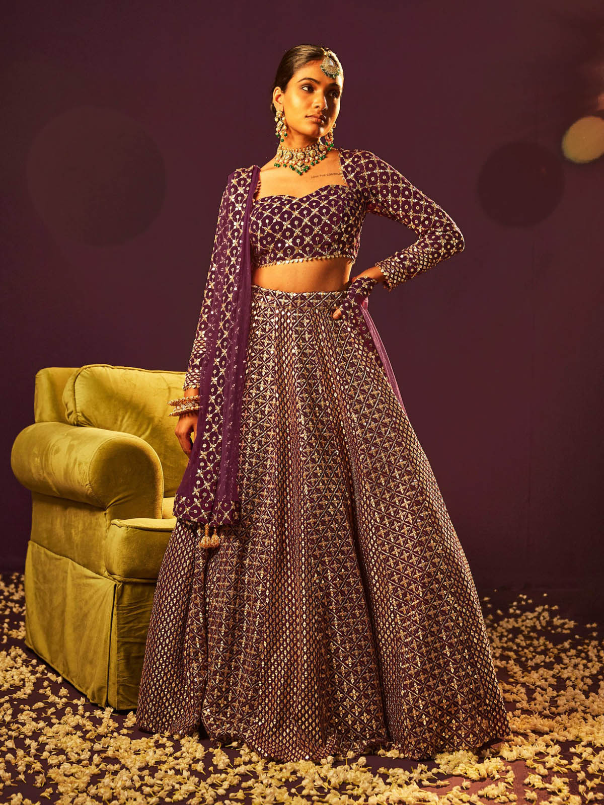 Looking for the best wedding lehenga? Explore FEALDEAL designer faux georgette lehenga choli with 9MM sequins, zari embroidery and premium craftsmanship.