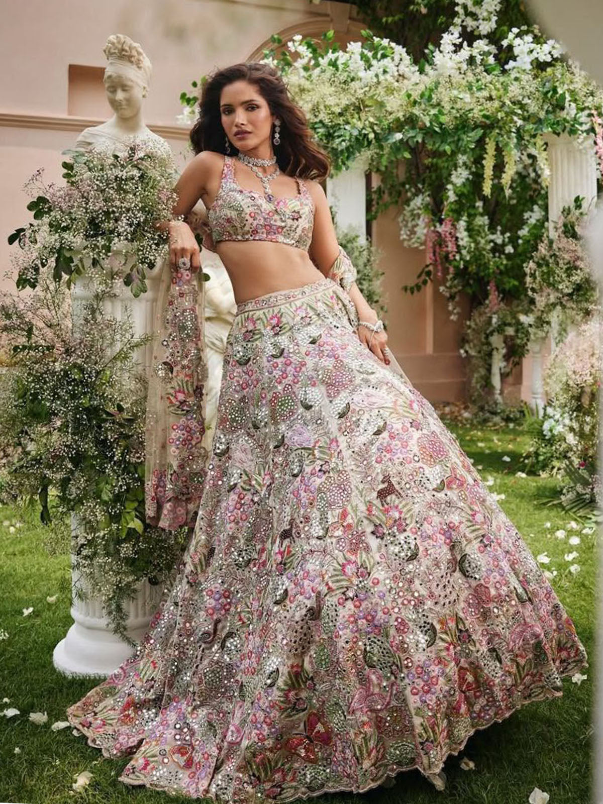 Women lehenga with 4 meter Can-Can and Canvas flare