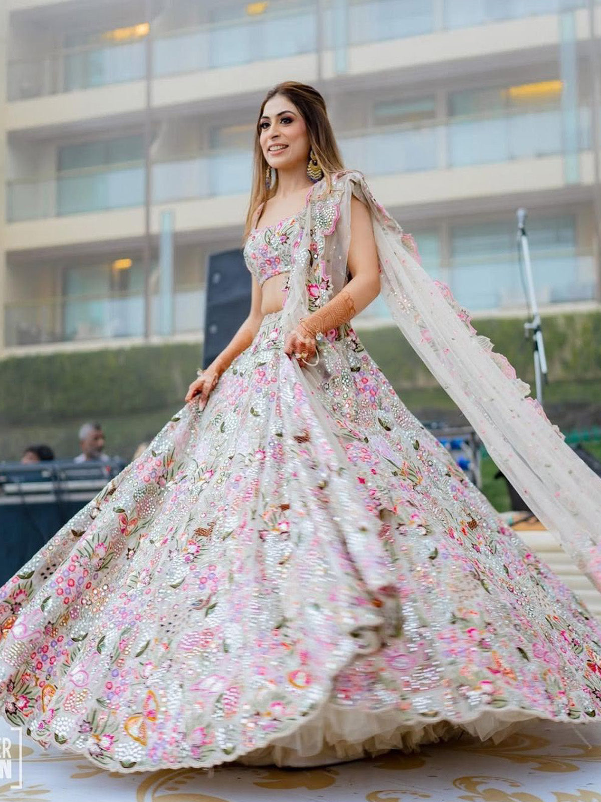 Masti Silk wedding lehenga with embroidery sequins work