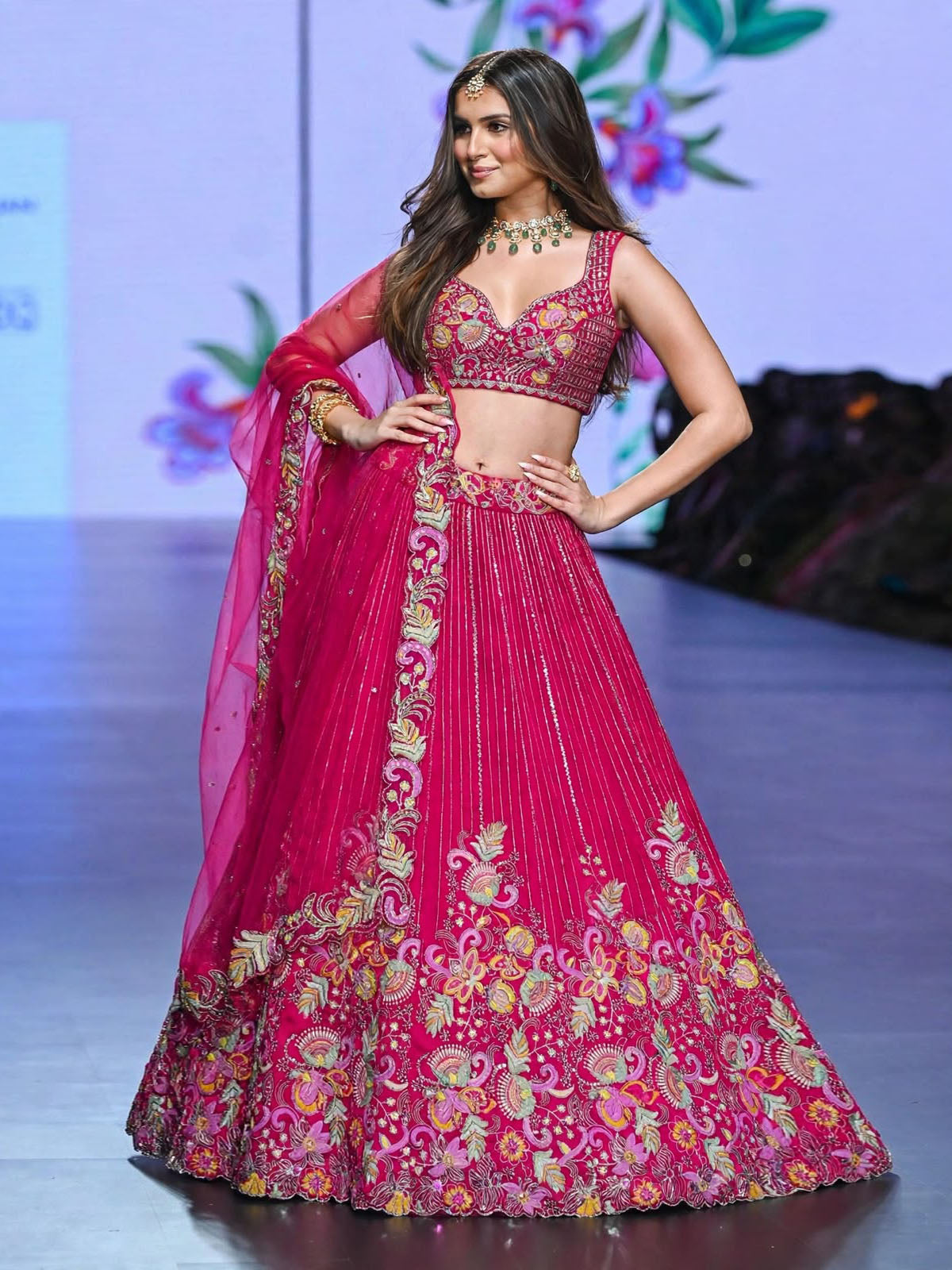 Barfi Silk sequin lehenga choli for women