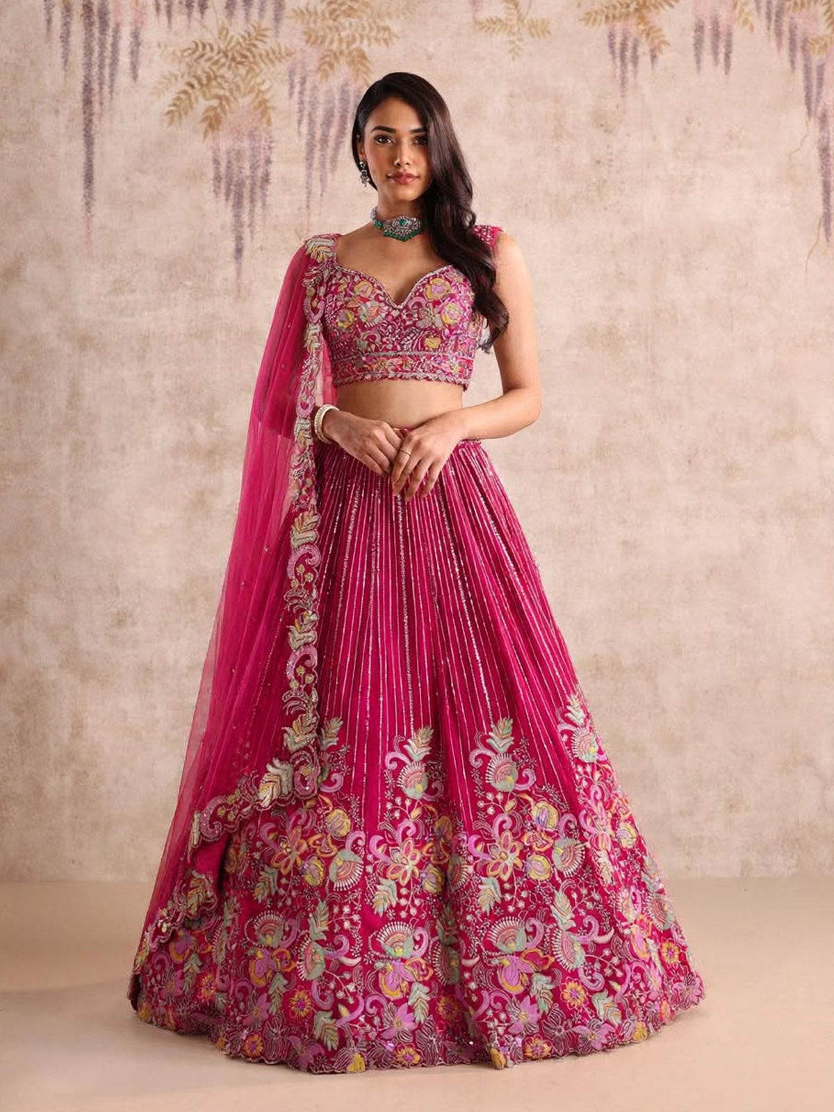 Semi-stitched Barfi Silk lehenga for women up to size 44