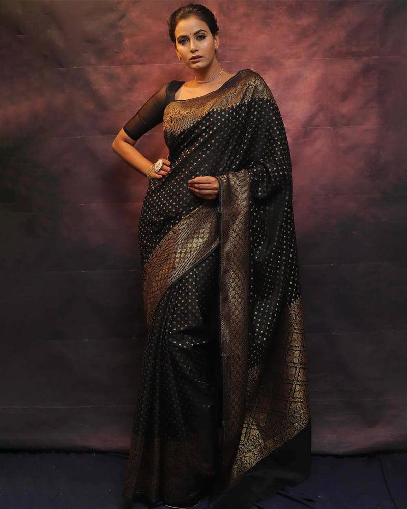 Trending colors of weaving silk saree