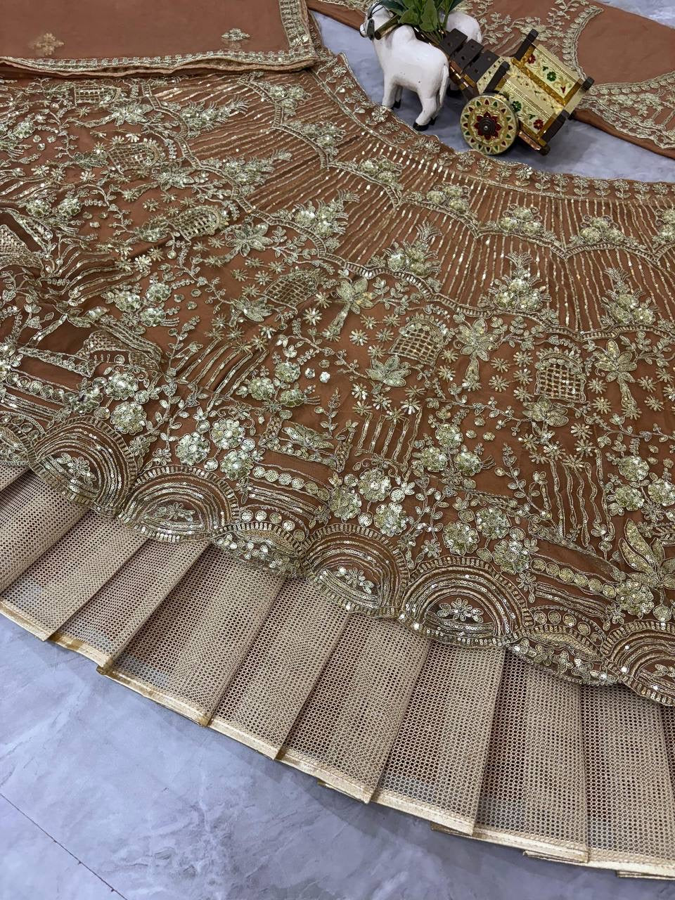 Premium Soft Net Sequins Lehenga Choli for Women & Girls Wedding Wear