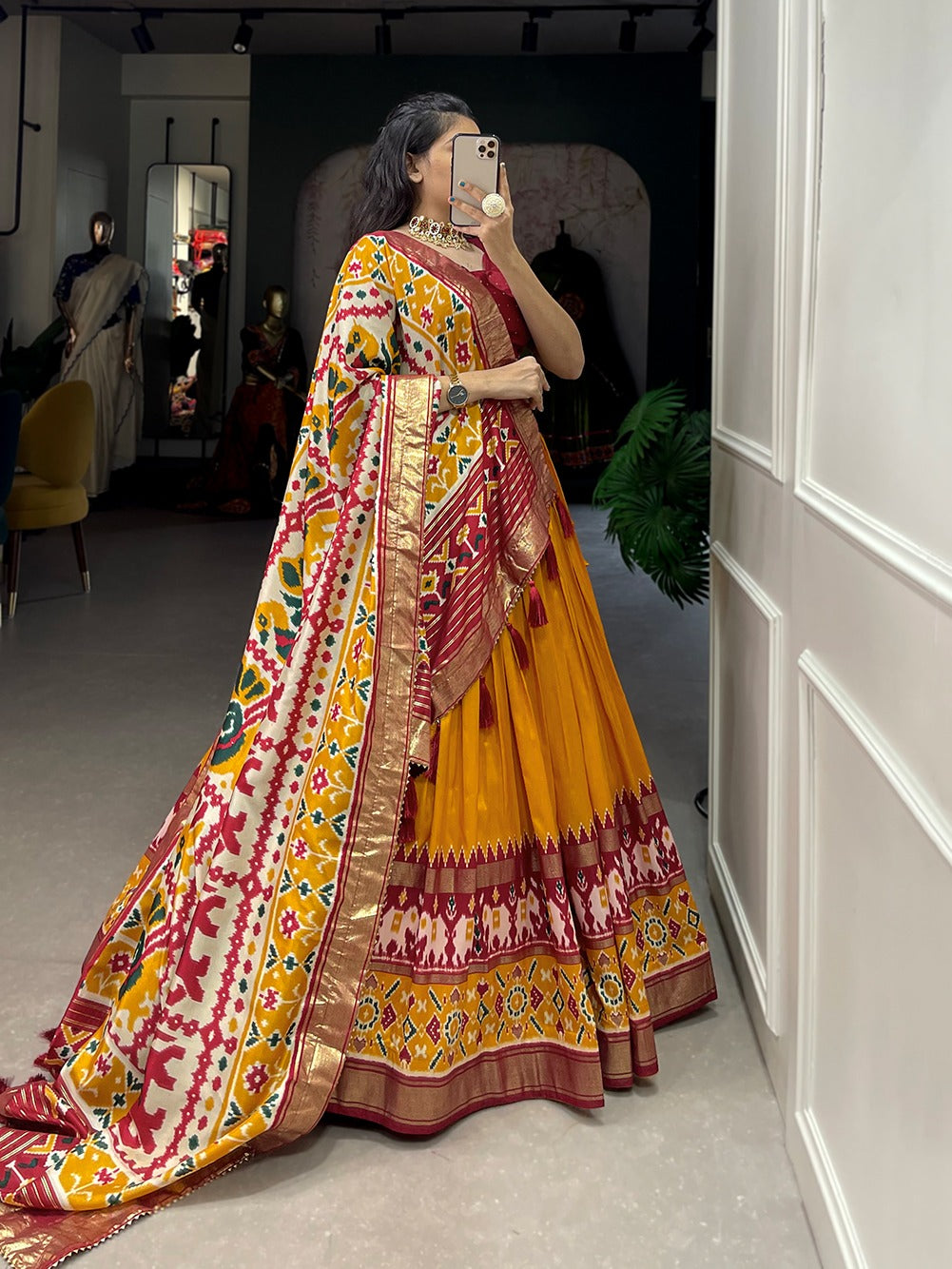 Woman wearing a colorful chaniya choli for wedding,
cotton chaniya choli for navratri,
rajasthani chaniya choli,
chaniya choli song download,
surat chaniya choli wholesale market,
simple chaniya choli for navratri,
gujrati chaniya choli,