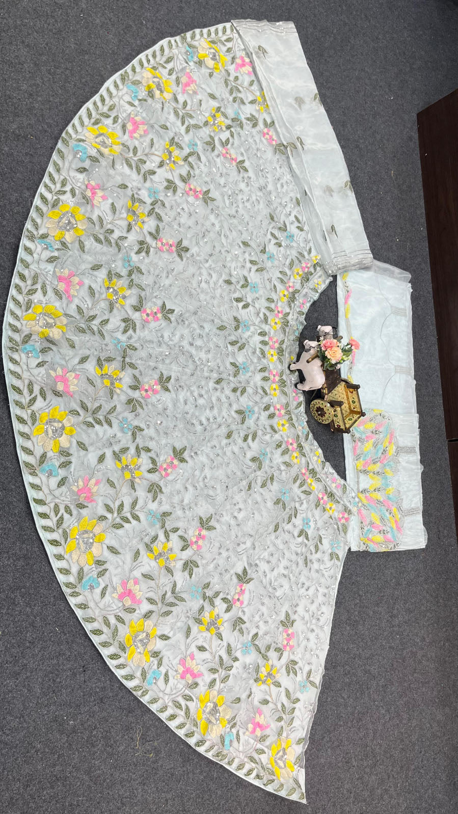 FEALDEAL presents premium silk lehenga dress with sequins blouse & dupatta. Stylish lehenga for weddings, receptions & parties for women & girls.