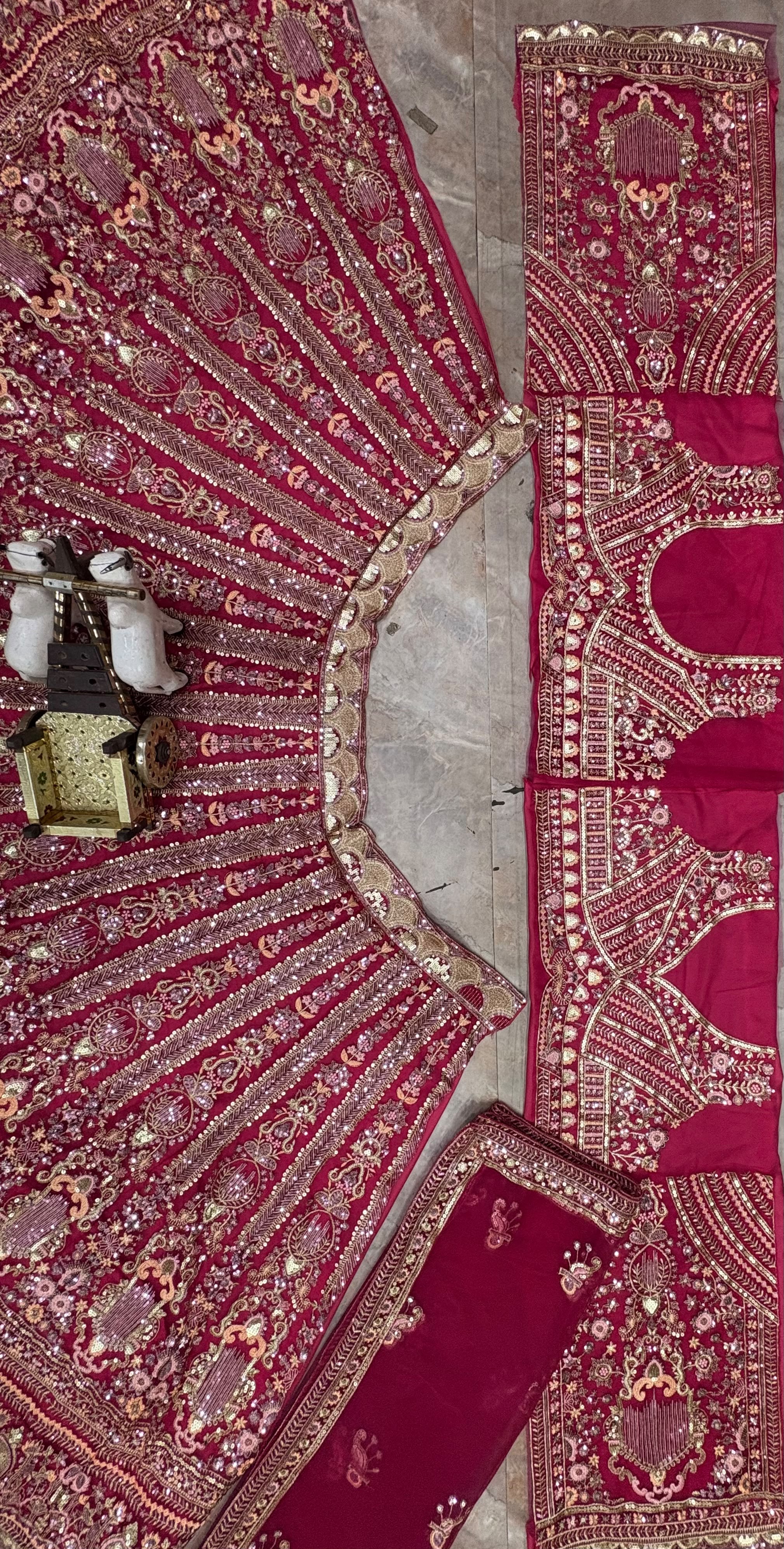 Semi-stitched lehenga for women up to size 44