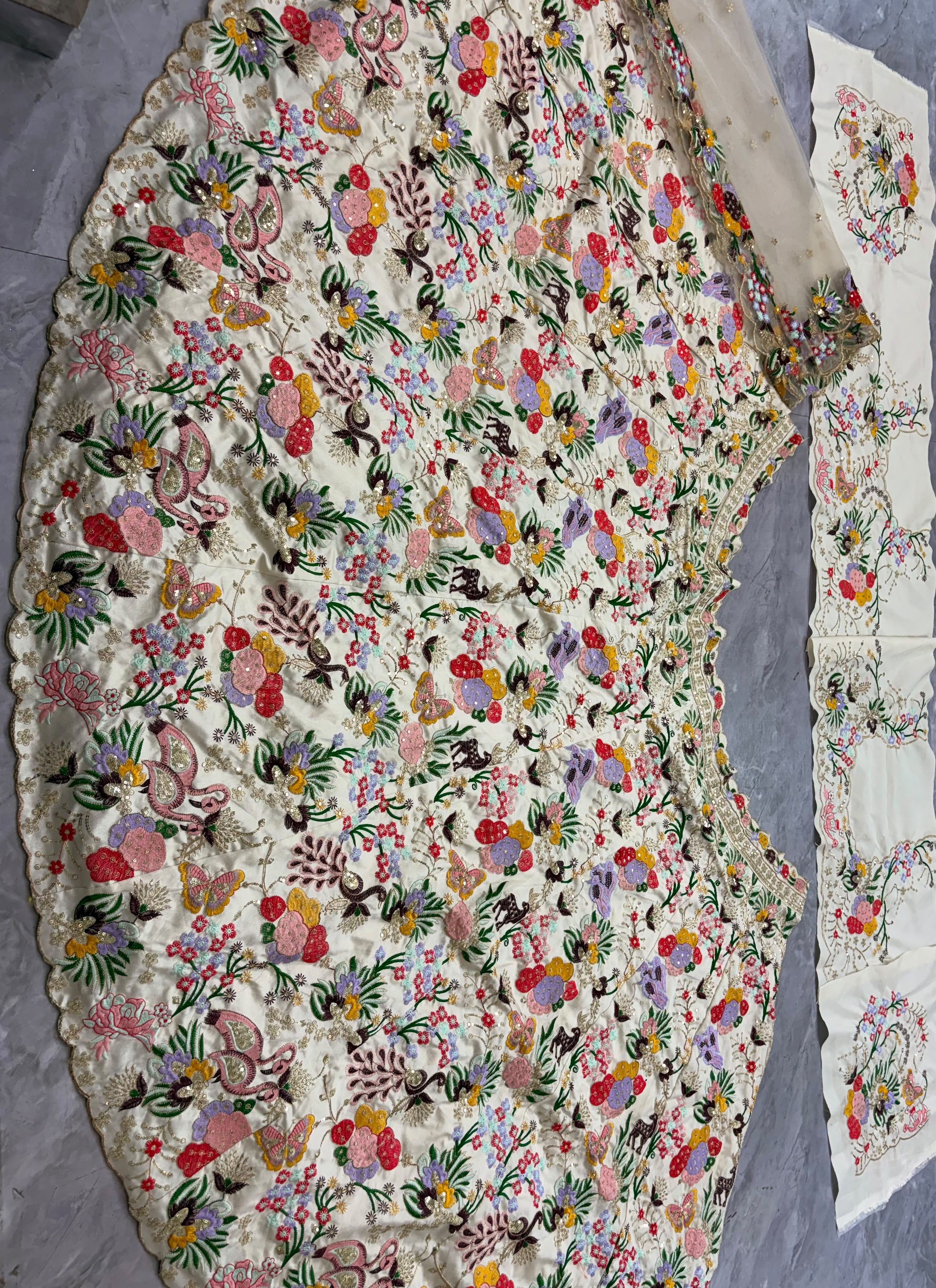 Semi-stitched designer lehenga for women up to size 44
