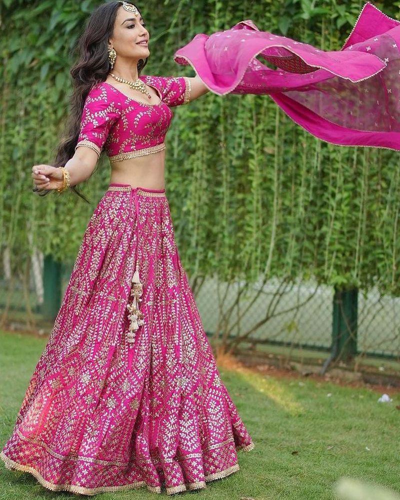 Crop top and skirt Lehenga, Lehenga choli for teenage girls, Lehenga choli with long train, Two-piece Lehenga choli, Lehenga choli for Puja, Brocade Lehenga choli, Lehenga choli for college fest, Lehenga choli in pastel shades, Lehenga choli with zardozi work, Linen Lehenga choli, Lehenga choli for New Year party