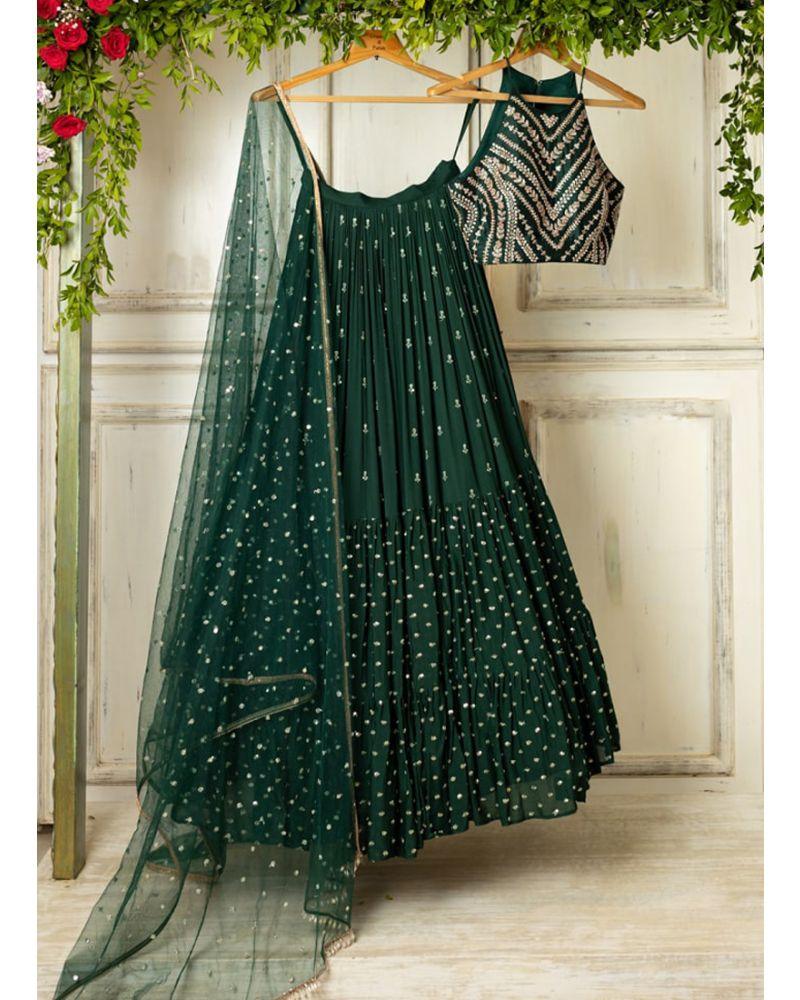 Gujarati wedding Chaniya, Rajasthani wedding Lehenga, Bengali wedding Lehenga, Maharashtrian weddings Lehenga, Tamil wedding Lehenga, Telugu wedding Lehenga, Kannada wedding Lehenga, Malayali wedding Lehenga, Marwari weddings Ghaghro, Jain wedding Lehenga, Muslim wedding Lehenga