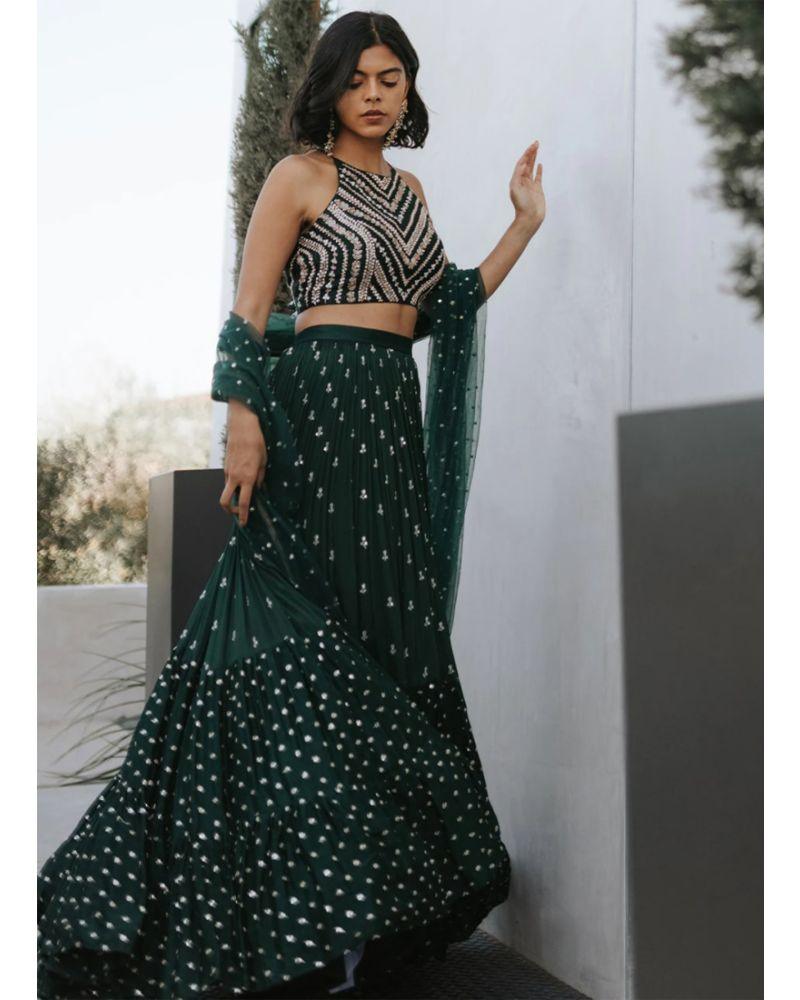 Gujarati wedding Chaniya, Rajasthani wedding Lehenga, Bengali wedding Lehenga, Maharashtrian weddings Lehenga, Tamil wedding Lehenga, Telugu wedding Lehenga, Kannada wedding Lehenga, Malayali wedding Lehenga, Marwari weddings Ghaghro, Jain wedding Lehenga, Muslim wedding Lehenga