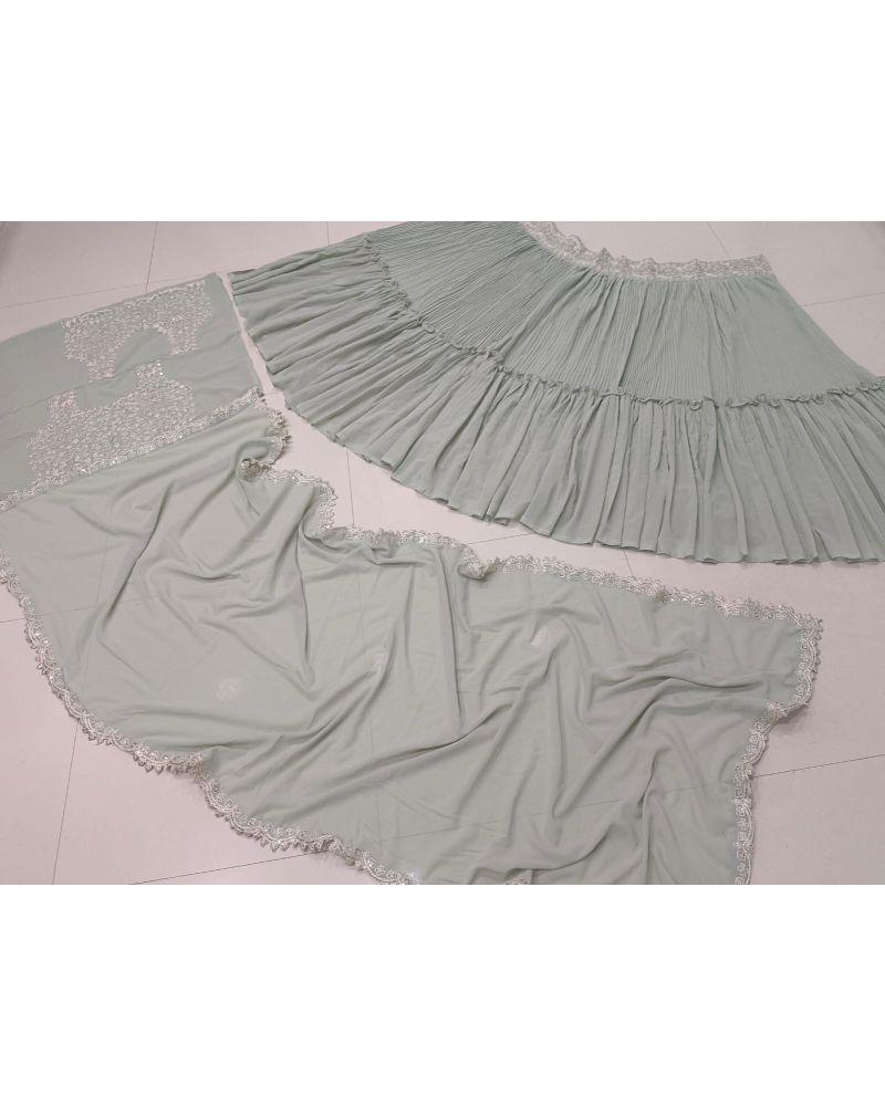 Lehenga choli with long skirt, Lehenga choli for sangeet, Lehenga dupatta, Velvet lehenga, Lehenga with mirror work, Lehenga with stone embellishments, Lehenga with patchwork, Lehenga with thread embroidery, Indian traditional attire, Ethnic wear, Lehenga choli with gota patti work, Lehenga choli with bandhani print