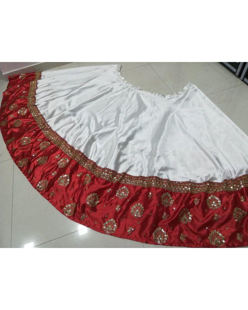 Lehenga for formal event, Lehenga with high neck blouse, Lehenga for gala night, Lehenga with lace detailing, Lehenga for charity event, Lehenga with off-shoulder blouse, Lehenga for pre-wedding functions, Lehenga with fish cut skirt, Lehenga for theme party, Lehenga with asymmetrical hem, Lehenga for night function