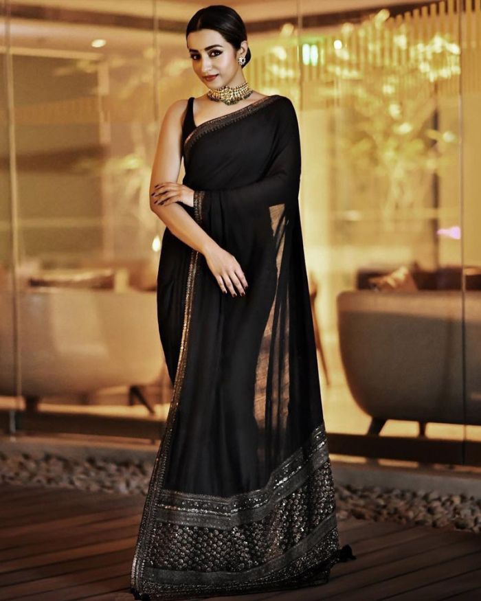 Rashmika Mandanna exudes wedding fashion inspiration with her look in a  sheer black saree | Times of India