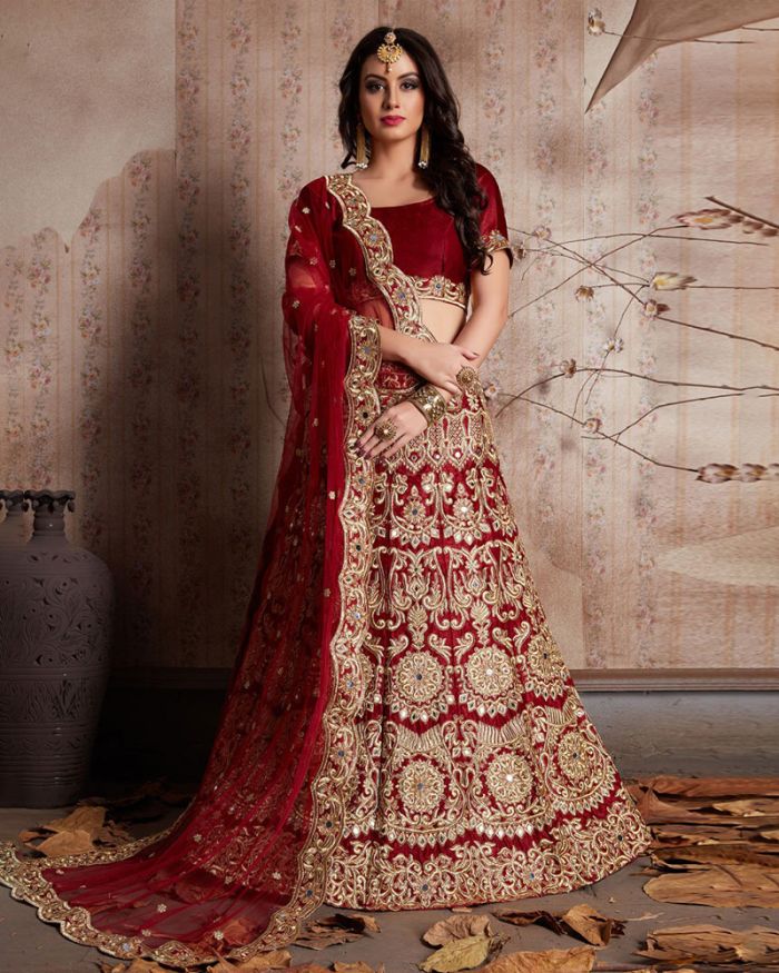 Buy Indian Bridal Lehenga Choli USA, Traditional Designer Wedding Lehengas  Online UK: Peach and Wine