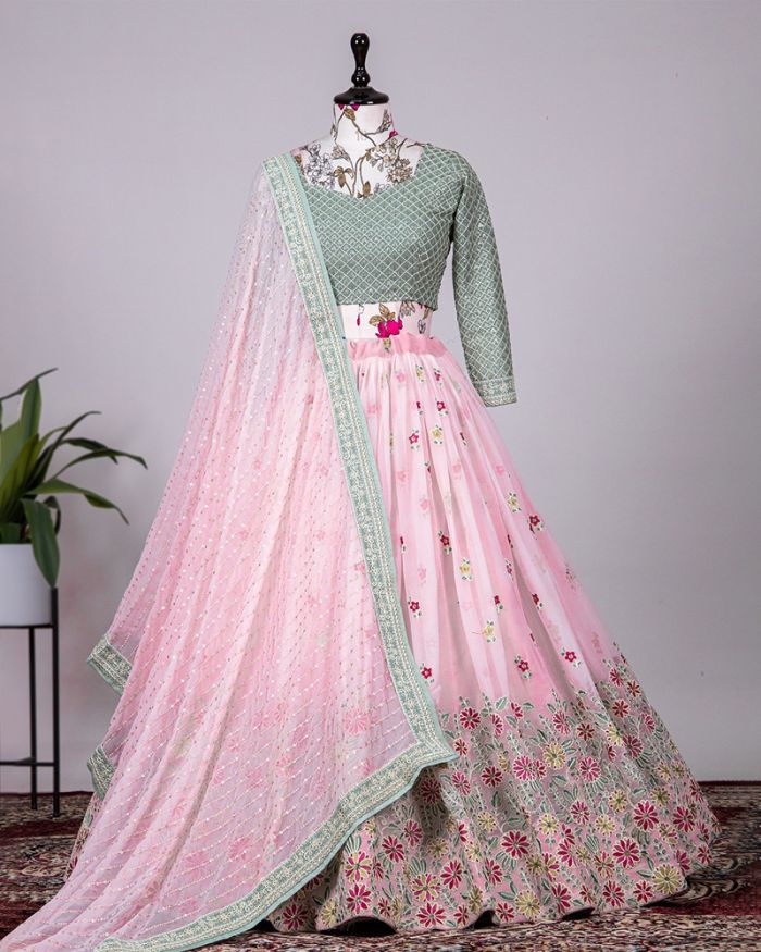 Rani Pink Embroidered Silk Bridal Lehenga Choli | Lehenga, Pink bridal  lehenga, Bridal lehenga choli