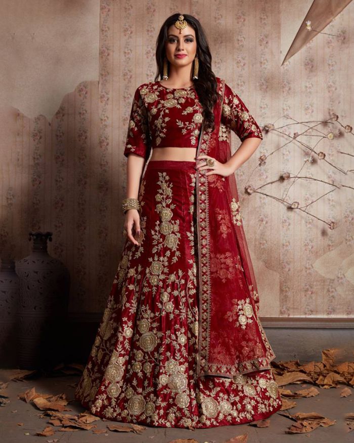 Buy online Embroidered Semi-stitched Lehenga Choli With Dupatta from ethnic  wear for Women by Zeelpin Enterprise for ₹2489 at 69% off | 2023  Limeroad.com