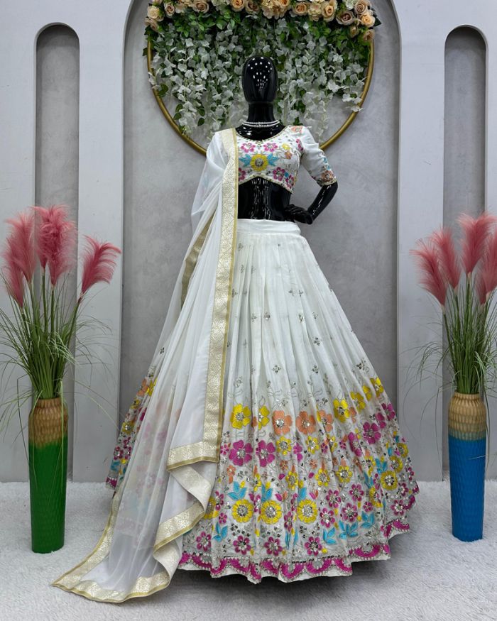 2023 New Pista Colour Lehenga Choli For Bride With Price