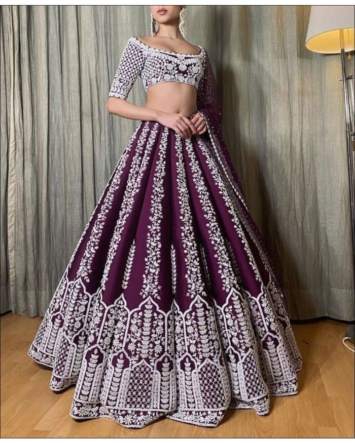Amazon.com: Fashion Boutique Wedding Traditional Bridal Embroidery Indian Bollywood  Designer Lehenga Choli (Girly 22) : Clothing, Shoes & Jewelry