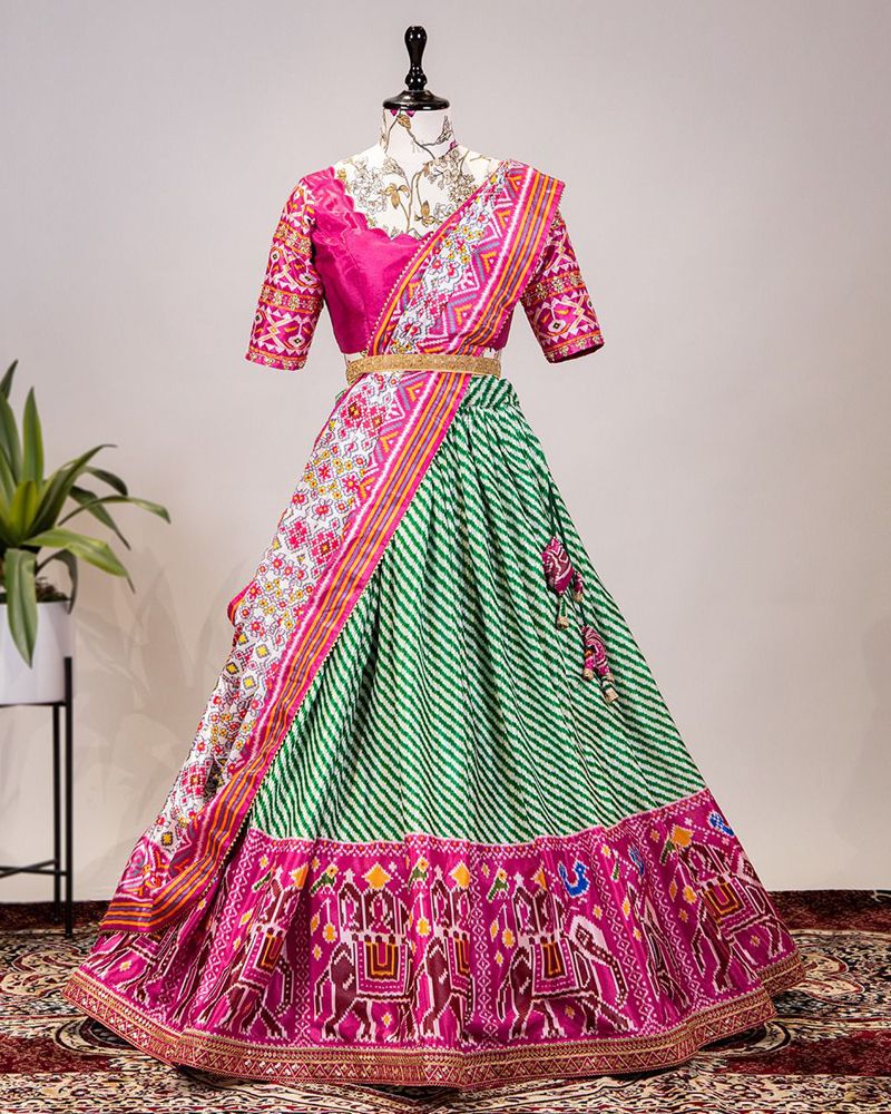 Semi-Stitched Dark Pink Georgette Sangeet Wear Lehenga Choli, Size: Free  Size, Lehenga,Blouse & Dupatta at Rs 5999 in Surat