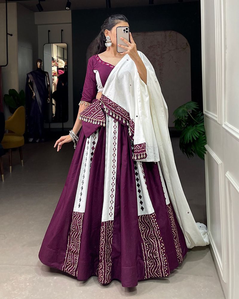 Buy Bridal Lehenga Choli for Wedding & Reception, Paithani Based Dupatta  Online in India - Etsy | Lehenga choli, Half saree lehenga, Lehenga