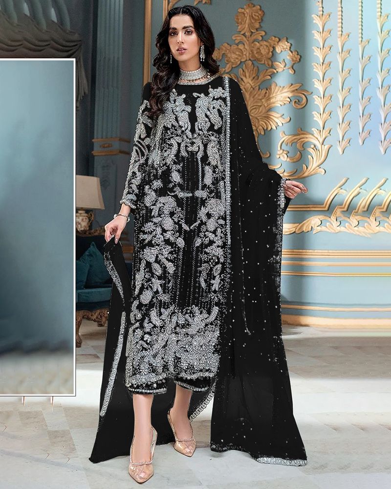 Latest Black Punjabi Suit design With Laces 2022 | Stylish dresses for  girls, Velvet dress designs, Pakistani dress design