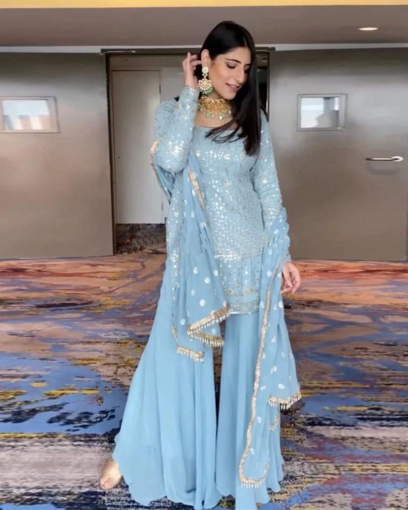 Navy Blue Color Salwar Suits Designs – TheDesignerSaree