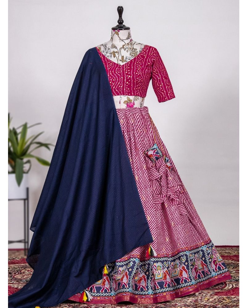 Buy Rama New Floral Printed Lehenga Choli at Rs. 3695 online from Surati  Fabric designer lehenga : SFRNFP