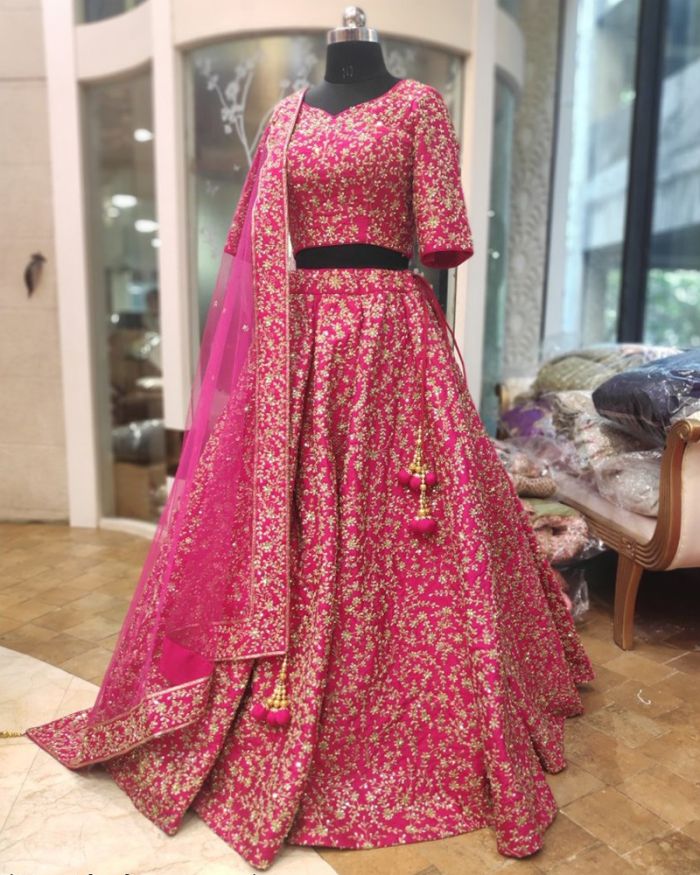 Expensive | Pink Lehenga Choli and Pink Chaniya Choli Online Shopping